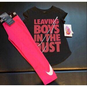NWT Nike Leggings & Tee Set Girls Size 4